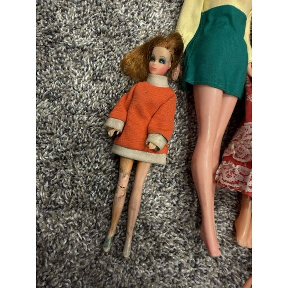 Vintage Barbie Clone MOD Mini Dress Lot Of Dolls - Picture 3 of 10